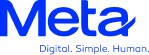 Logo Meta Digital. Simple. Human.