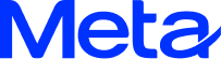 Logo Meta na cor azul